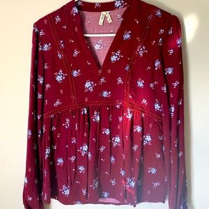Muddy Floral Blouse XS